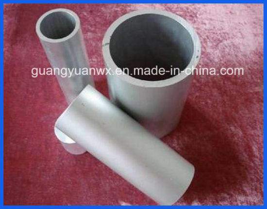 6063 T 5 Perfil de extrusión de aluminio Tubos / tuberías con mecanizado y anodizado