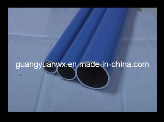 Tubos / tubos de aluminio con recubrimiento en polvo (GYG02)