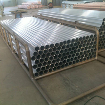 Tubo de aluminio estirado en frío acanalado de una pulgada