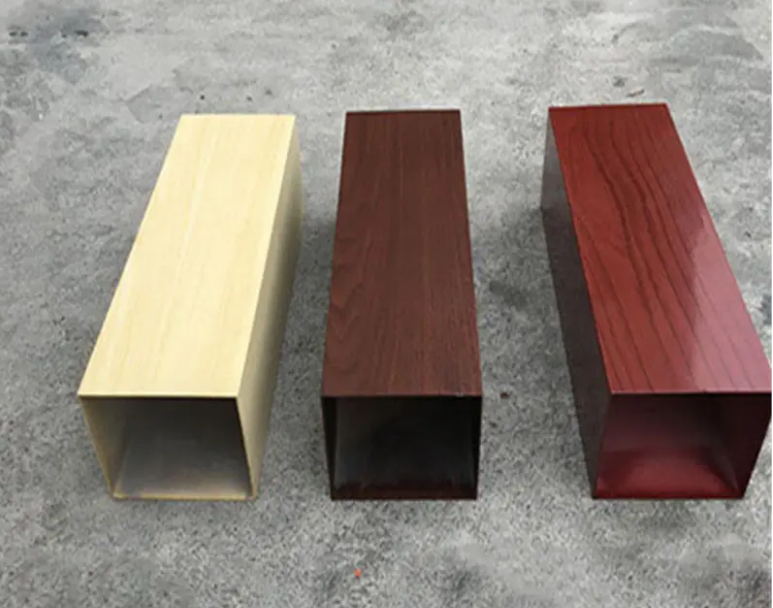 Tubo de aluminio de transferencia de grano de madera