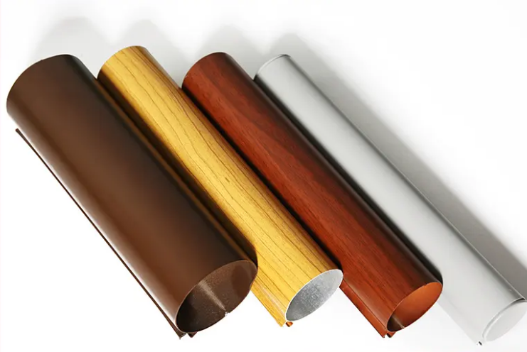 Tubo de aluminio de transferencia de grano de madera ovalada