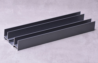 Perfiles de tubo de aluminio metálico estándar