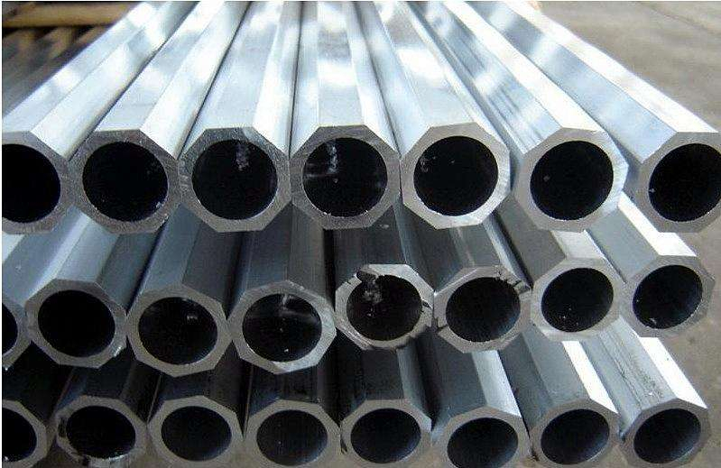 Tubo de aluminio estirado en frío acanalado octágono