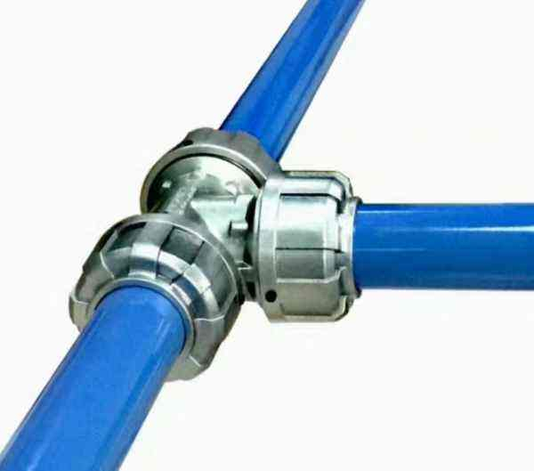 Tubo de aire comprimido de aluminio de precisión modular liviano